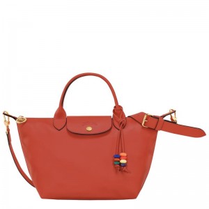 Sienna Red Women's Longchamp Le Pliage Xtra S Handbags | 0751-FJWRV