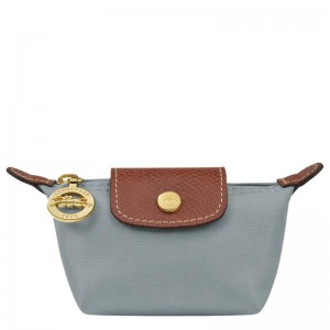 Steel Grey Women's Longchamp Le Pliage Original Coin Purses | 1064-AXLNZ