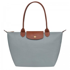 Steel Grey Women's Longchamp Le Pliage Original M Tote Bag | 2043-QWRFM