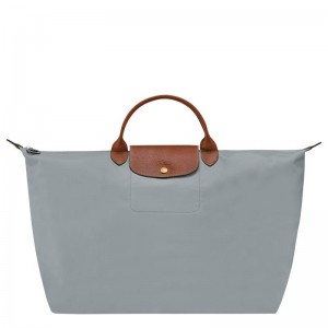 Steel Grey Women's Longchamp Le Pliage Original S Travel Bags | 0753-PROXZ