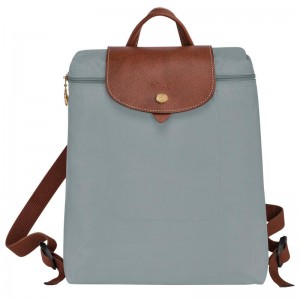 Steel Grey Women's Longchamp Le Pliage Original M Backpacks | 0487-RFUJM