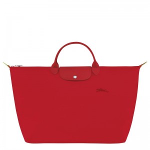 Tomato Red Women's Longchamp Le Pliage Green S Travel Bags | 7690-FBVTN