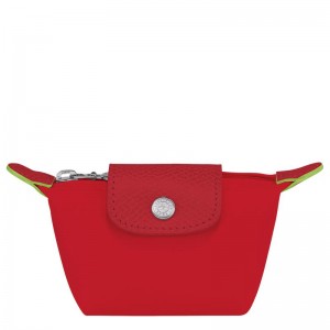 Tomato Red Women's Longchamp Le Pliage Green Coin Purses | 6920-ENMUI