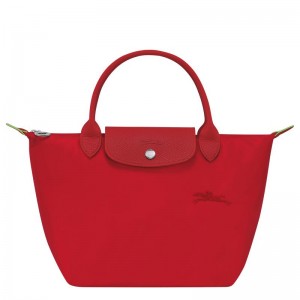 Tomato Red Women's Longchamp Le Pliage Green S Handbags | 9104-HUVLD