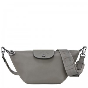 Turtledove Grey Men's Longchamp Le Pliage Xtra XS Crossbody Bags | 2876-FLZNO