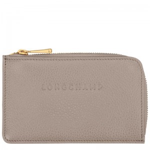 Turtledove Grey Women's Longchamp Le Foulonné Cardholders | 9516-NSHVJ