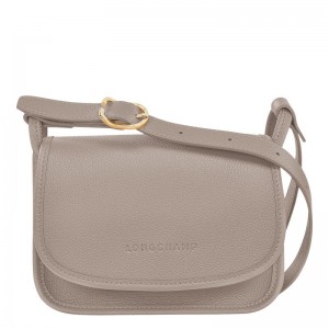 Turtledove Grey Women's Longchamp Le Foulonné S Crossbody Bags | 1970-EOGBF