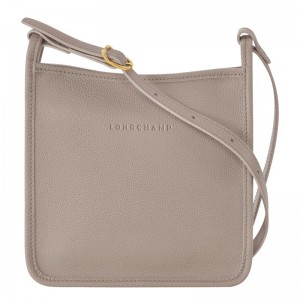 Turtledove Grey Women's Longchamp Le Foulonné S Crossbody Bags | 9258-SNDZM