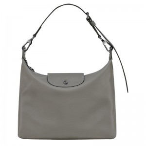 Turtledove Grey Women's Longchamp Le Pliage Xtra M Hobo Bags | 4795-AZLEF