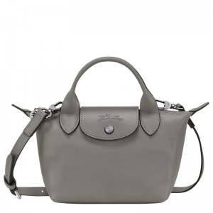 Turtledove Grey Women's Longchamp Le Pliage Xtra XS Handbags | 4280-GHJYR