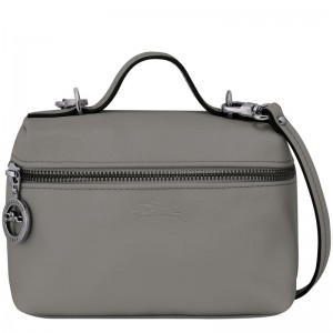 Turtledove Grey Women's Longchamp Le Pliage Xtra XS Vanity Crossbody Bags | 4620-SBORK