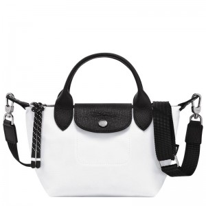 White Men's Longchamp Le Pliage Energy XS Handbags | 6924-DTQOR