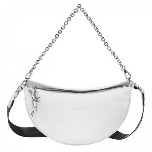 White Women's Longchamp Smile S Crossbody Bags | 0276-YLBUK