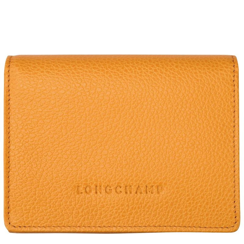 Apricot Orange Men\'s Longchamp Le Foulonné Wallets | 9580-OJUYI