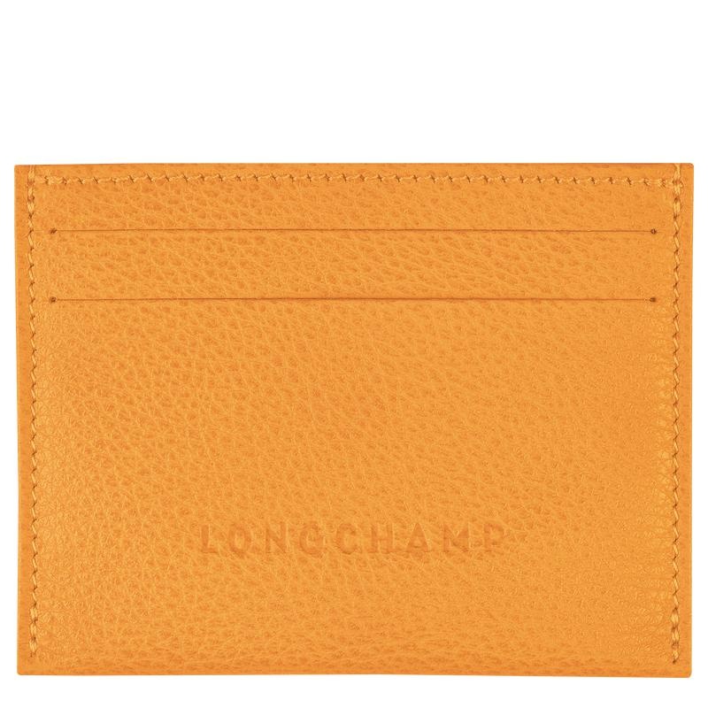 Apricot Orange Men\'s Longchamp Le Foulonné Cardholders | 9120-KMXLP