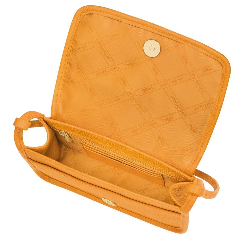 Apricot Orange Women's Longchamp Le Foulonné XS Clutch Purse | 6857-OFVCE