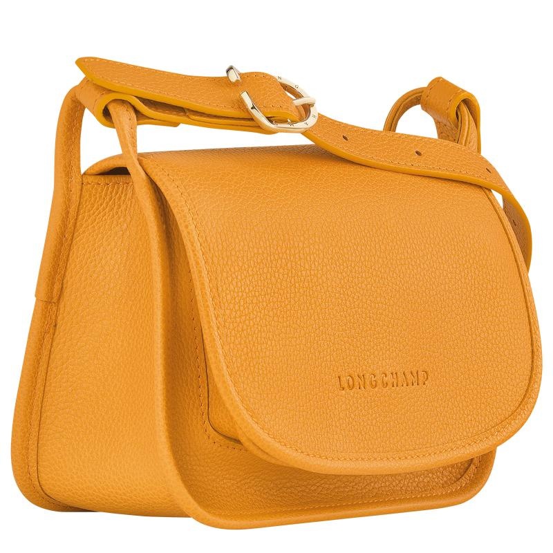 Apricot Orange Women's Longchamp Le Foulonné S Crossbody Bags | 2437-QNPXF