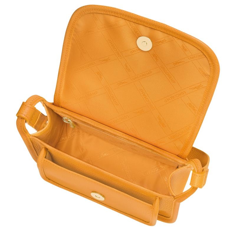 Apricot Orange Women's Longchamp Le Foulonné S Crossbody Bags | 2437-QNPXF