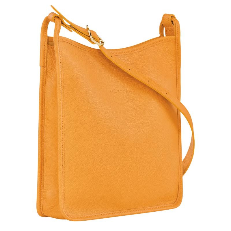 Apricot Orange Women's Longchamp Le Foulonné M Crossbody Bags | 6489-XDOTV