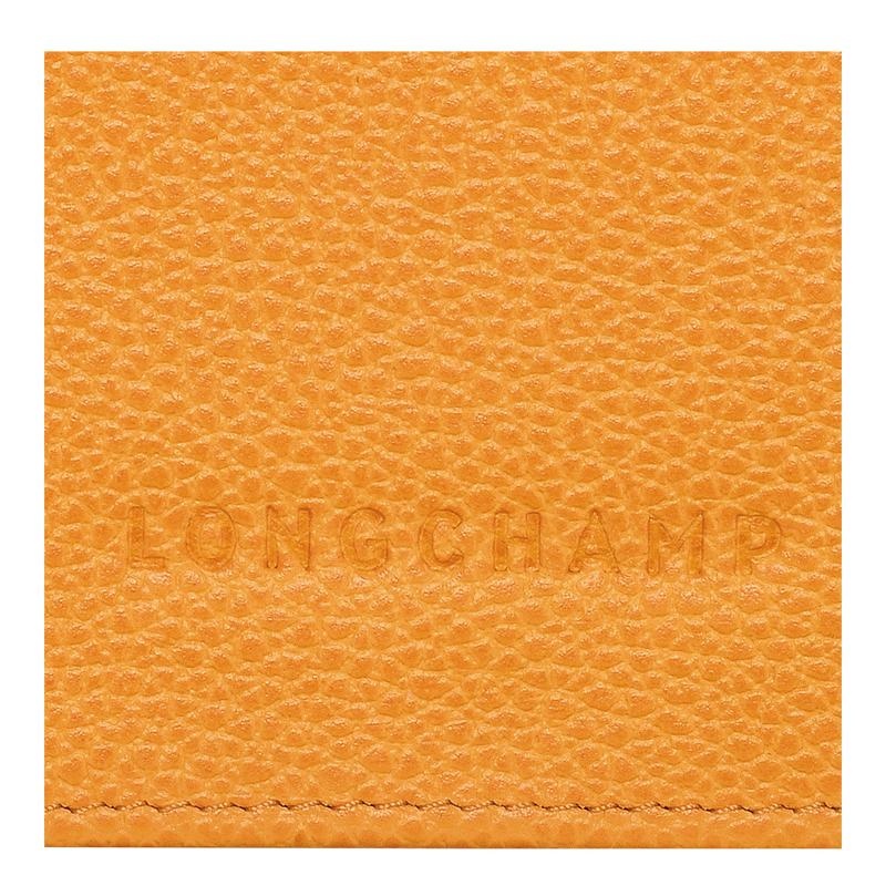 Apricot Orange Women's Longchamp Le Foulonné Continental Wallets | 7348-BWRTP