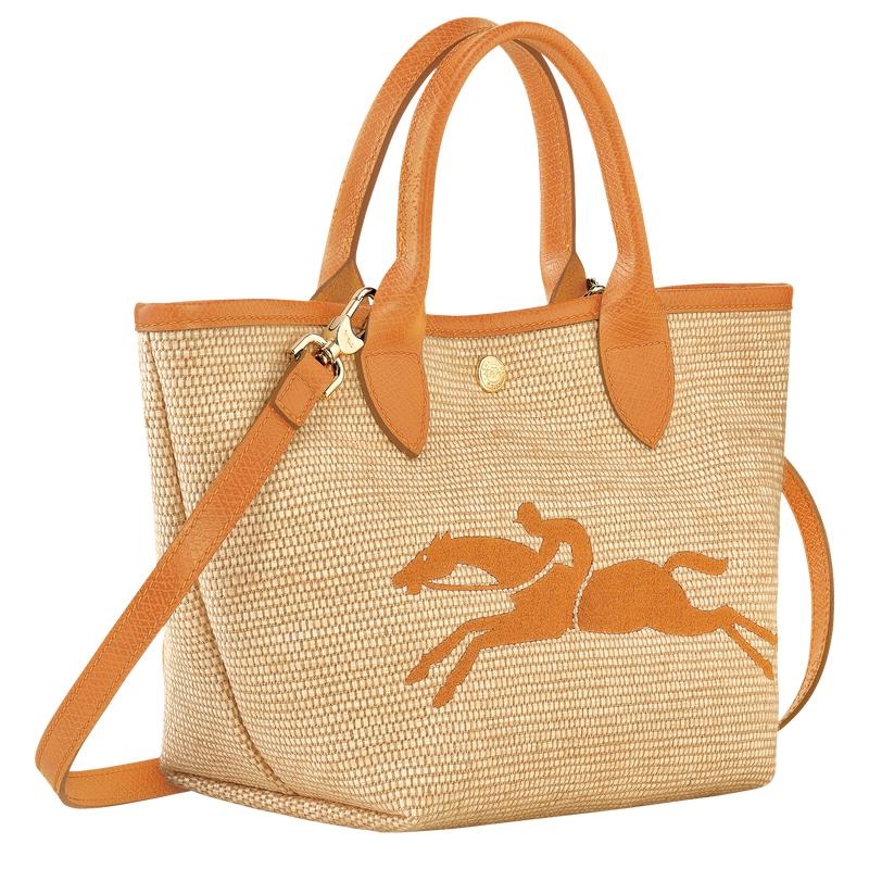 Apricot Orange Women's Longchamp Le Panier Pliage S Basket Bag | 0286-SLFTC