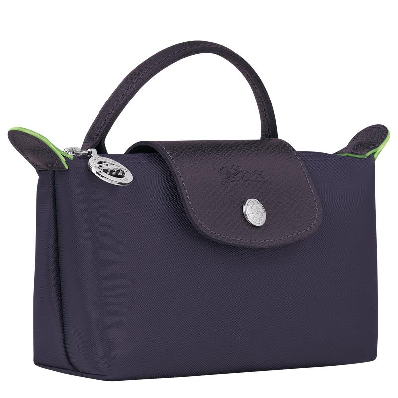 Bilberry Purple Men's Longchamp Le Pliage Green with handle Pouches | 2103-CTMOB