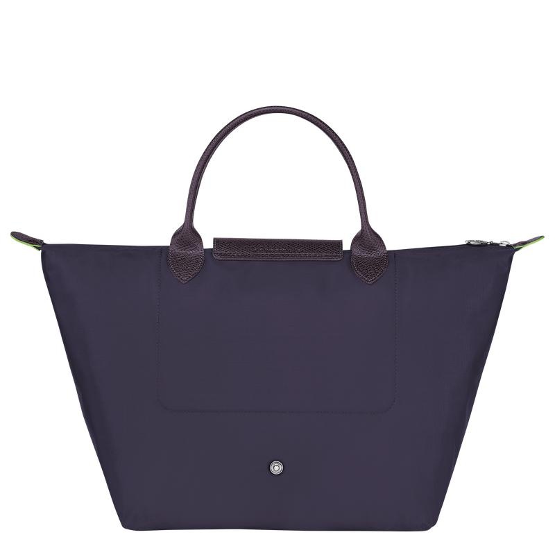 Bilberry Purple Women's Longchamp Le Pliage Green M Handbags | 5270-OVLWE