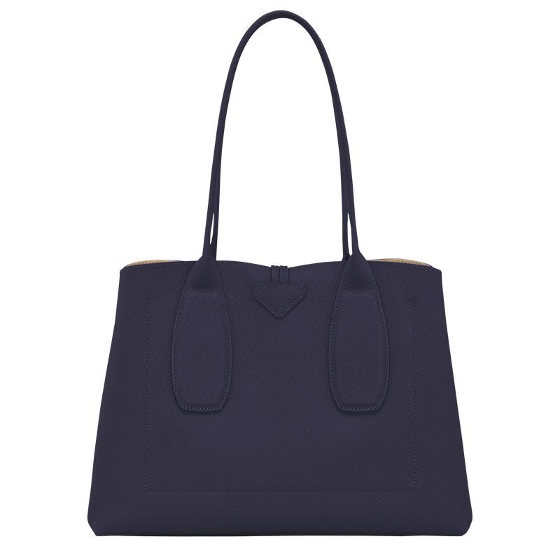 Bilberry Purple Women's Longchamp Roseau L Tote Bag | 1384-VEYMW