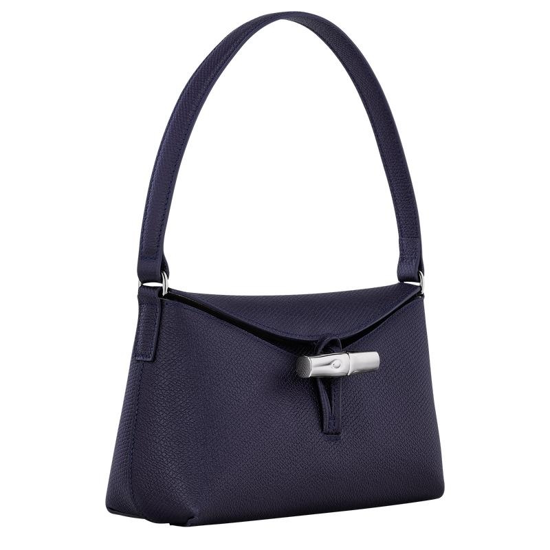 Bilberry Purple Women's Longchamp Roseau S Hobo Bags | 2549-MECWK