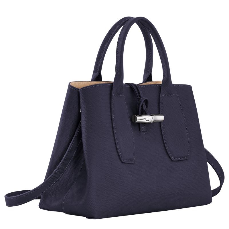 Bilberry Purple Women's Longchamp Roseau M Handbags | 8592-EZSDM