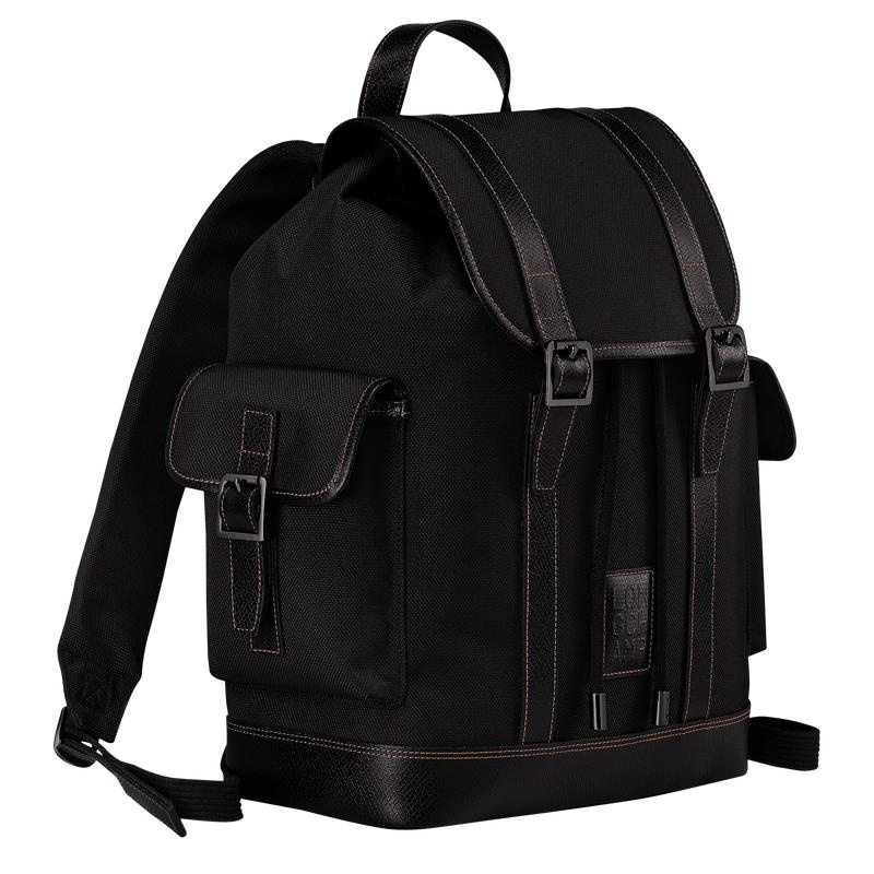 Black Men's Longchamp Boxford Backpacks | 0197-DQONU