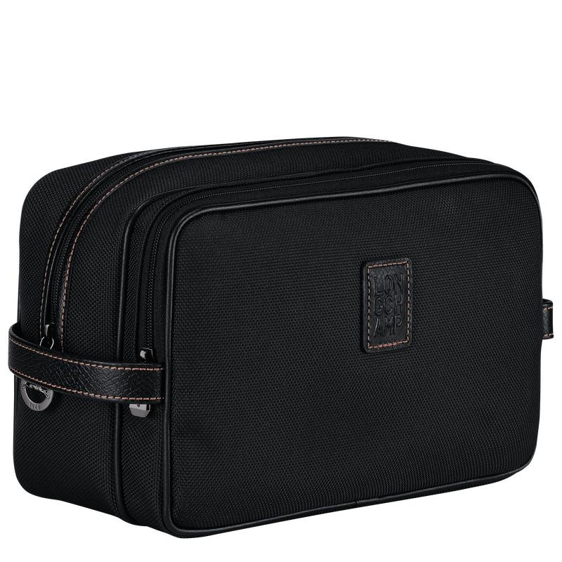 Black Men's Longchamp Boxford Toiletry Bags | 6948-QYMCA