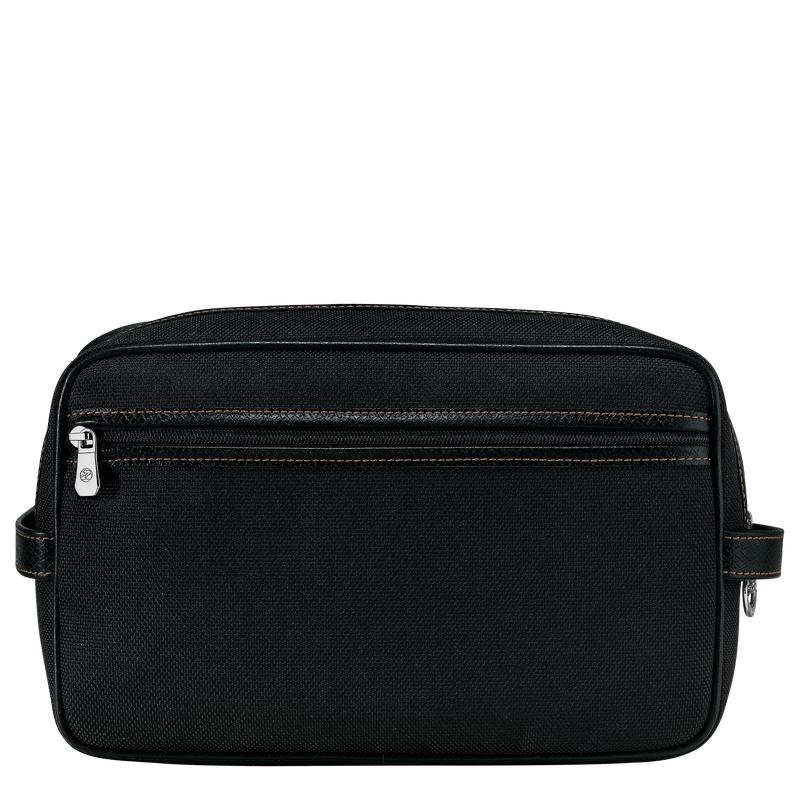 Black Men's Longchamp Boxford Toiletry Bags | 6948-QYMCA