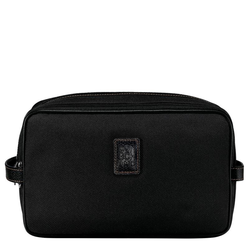 Black Men\'s Longchamp Boxford Toiletry Bags | 6948-QYMCA