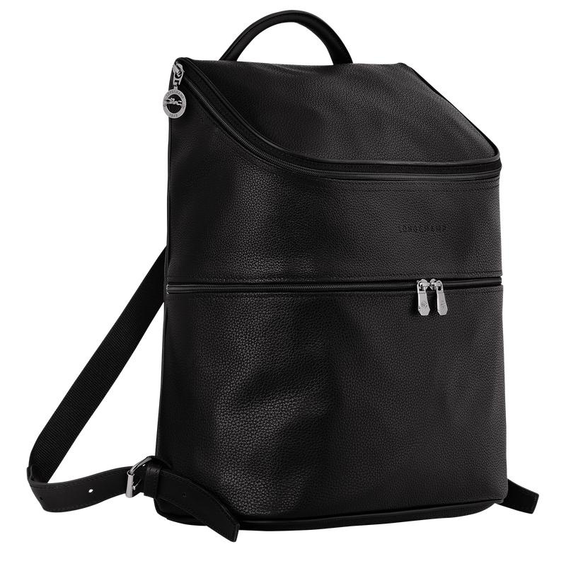 Black Men's Longchamp Le Foulonné Backpacks | 8312-VGJIM