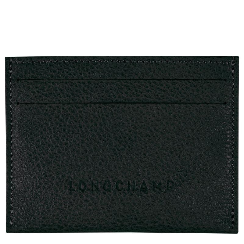 Black Men\'s Longchamp Le Foulonné Cardholders | 6831-MVRAT