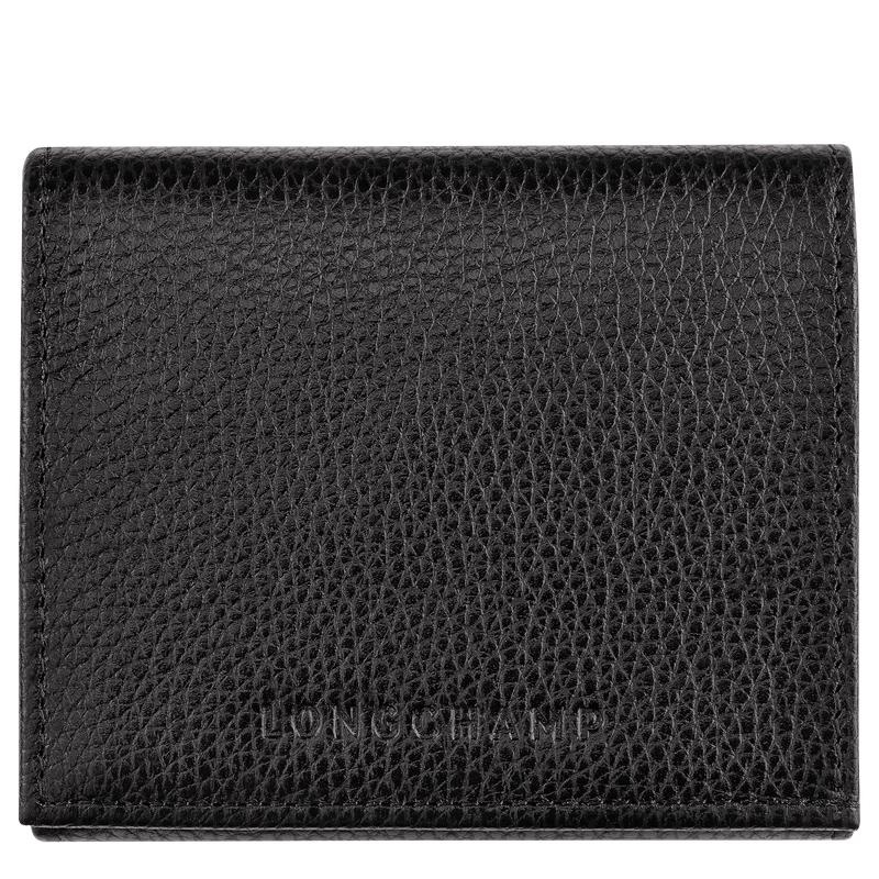 Black Men\'s Longchamp Le Foulonné Coin Purses | 9386-WCZPK