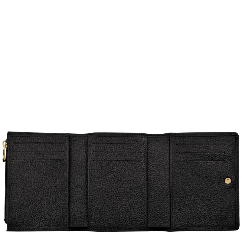 Black Men's Longchamp Le Foulonné Wallets | 5608-BXZJP