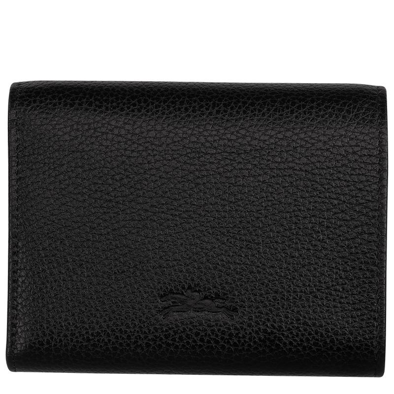 Black Men's Longchamp Le Foulonné Wallets | 5608-BXZJP