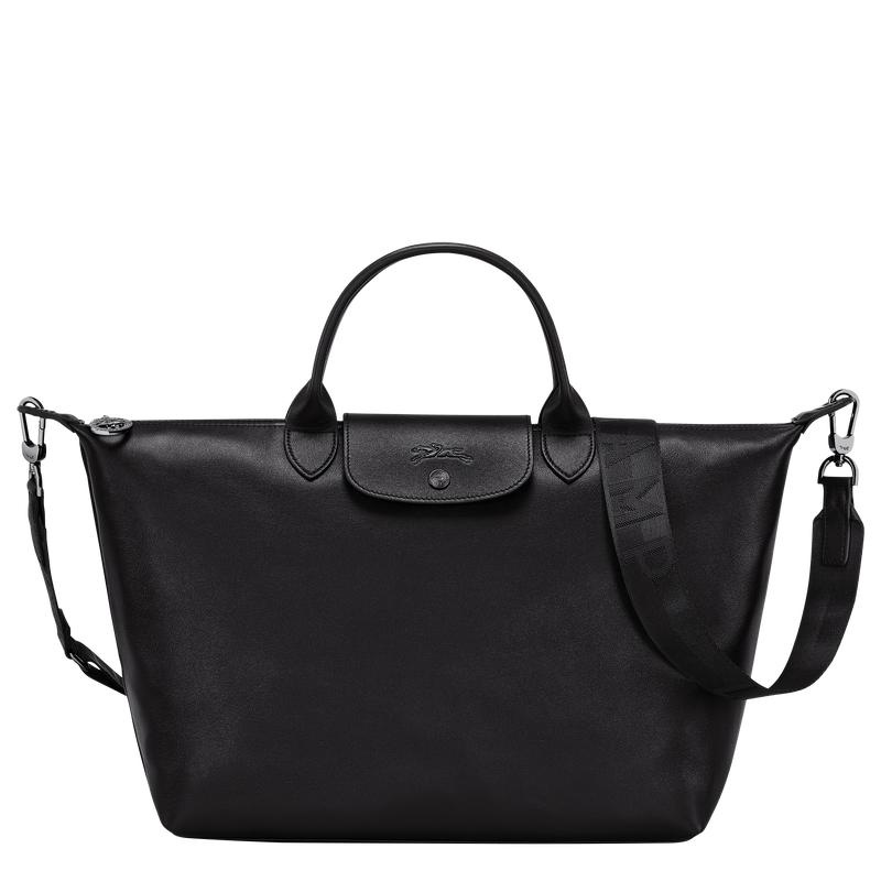 Black Men\'s Longchamp Le Pliage Xtra L Handbags | 7503-UAFWM