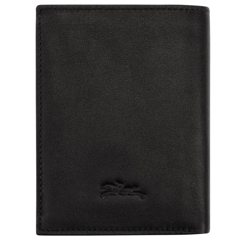 Black Men's Longchamp sur Seine Wallets | 7426-JLIQV