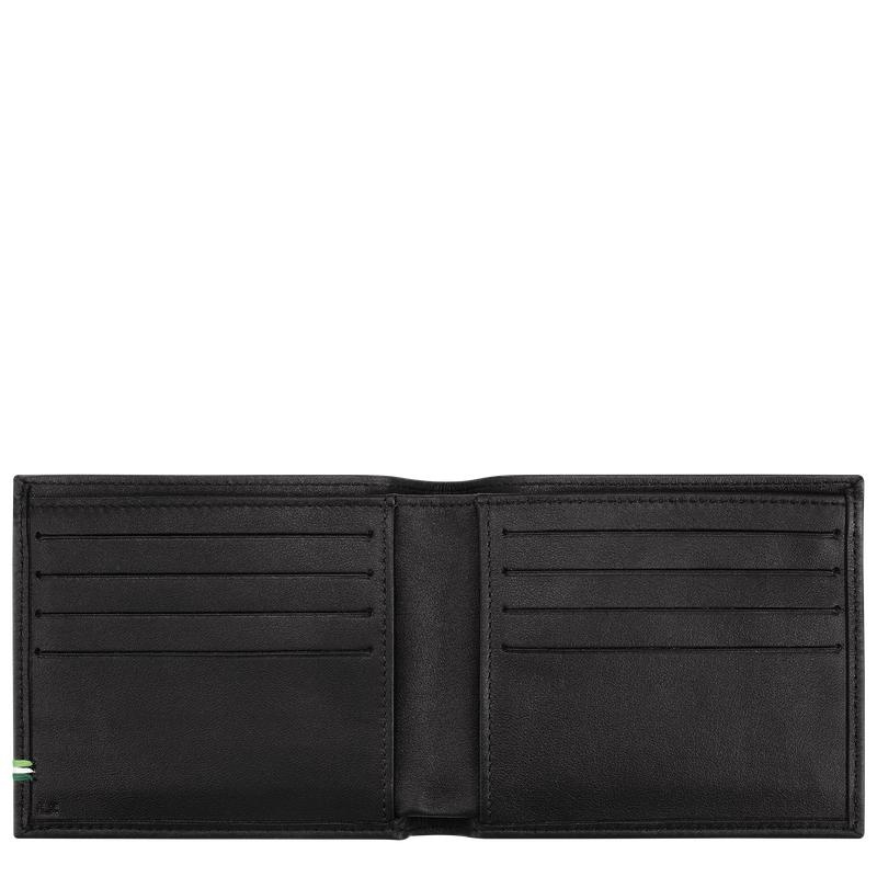 Black Men's Longchamp sur Seine Wallets | 7540-MGWJS