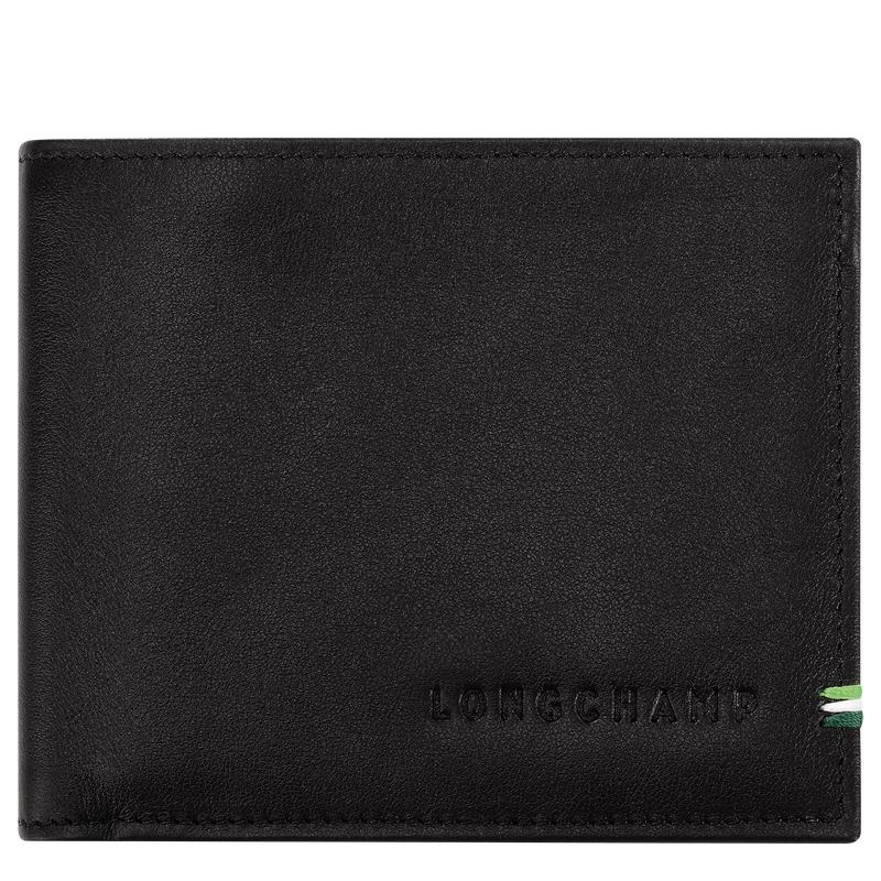 Black Men\'s Longchamp sur Seine Wallets | 7540-MGWJS