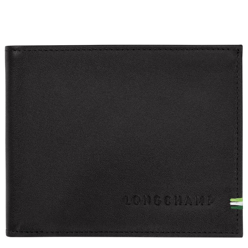 Black Men\'s Longchamp sur Seine Wallets | 0214-QHXZY