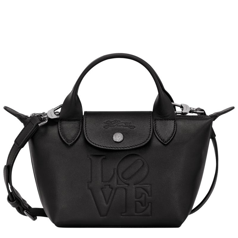 Black Men\'s Longchamp x Robert Indiana XS Handbags | 5084-SWIJQ