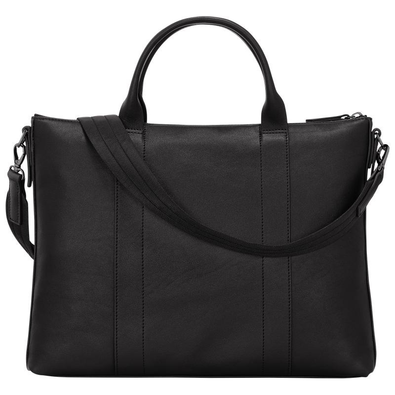 Black Women's Longchamp 3D Briefcase | 8961-IXEMP