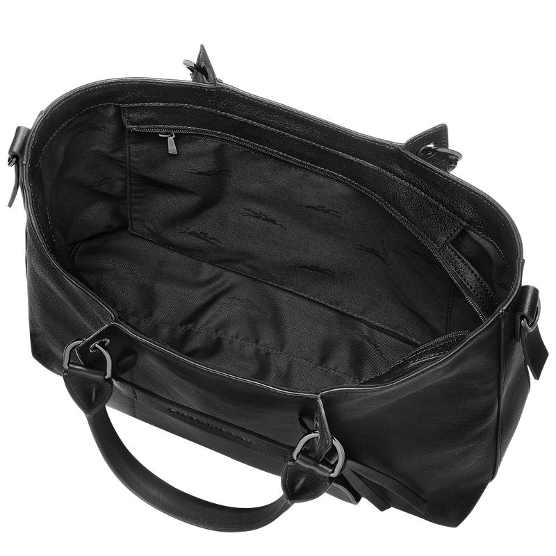 Black Women's Longchamp 3D L Handbags | 9780-CPFQV