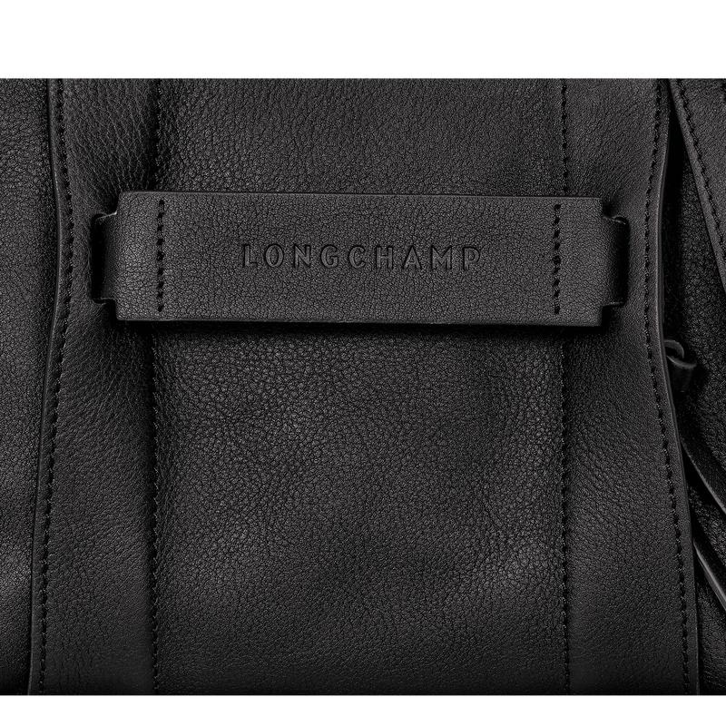 Black Women's Longchamp 3D S Crossbody Bags | 8362-RYHGA