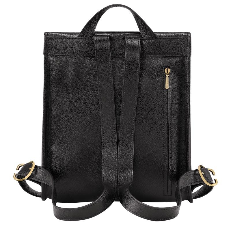 Black Women's Longchamp Le Foulonné Backpacks | 3891-GUQFR