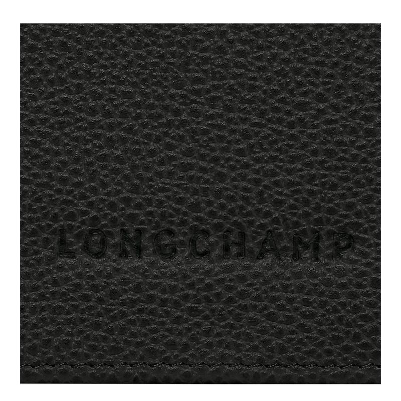 Black Women's Longchamp Le Foulonné Continental Wallets | 4307-NPLEA